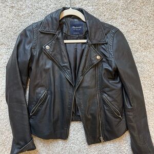 Madewell Classic Black Leather Jacket